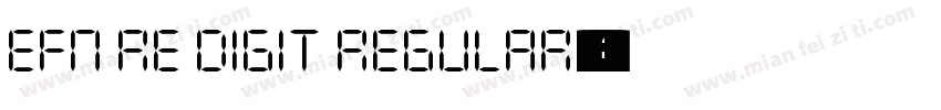 EFN Re Digit Regular字体转换